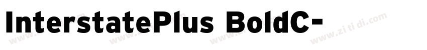 InterstatePlus BoldC字体转换